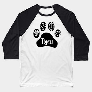 Tigers sports paw Baseball T-Shirt